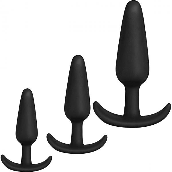 Merci Anal Essentials 3-piece Silicone Trainer Set Black