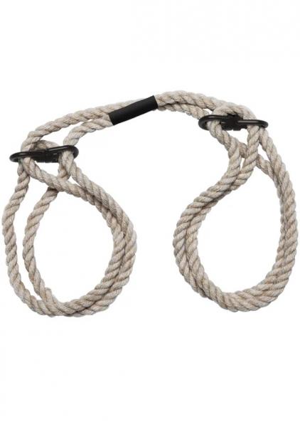 Merci Bind&tie 6mm Hemp Wrist/ankle Cuffs Natural