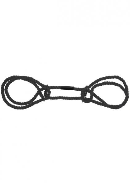 Merci Bind&tie 6mm Hemp Wrist/ankle Cuffs Black