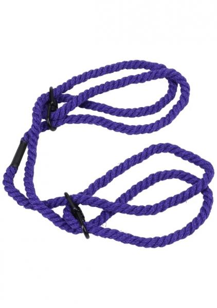 Merci Restrain Hemp Cuffs Purple