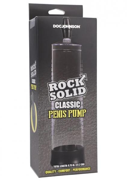 Rock Solid Classic Penis Pump Black/clear