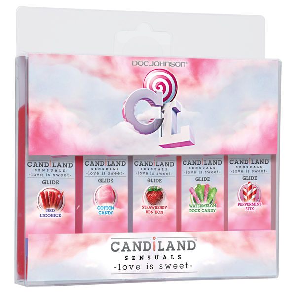 Candiland Glide 5 Flavors Pack 1oz Each Bottle
