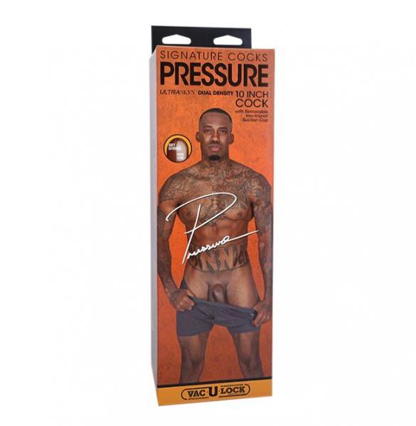 Signature Cocks Pressure 10 In. Ultraskyn Vac-u-lock Dildo