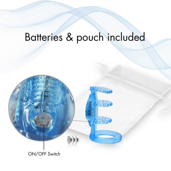 Doctor Love's Zinger Vibrating Cock Cage - Blue