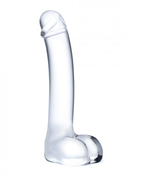 7'' Realistic Curved Glass G-Spot Dildo