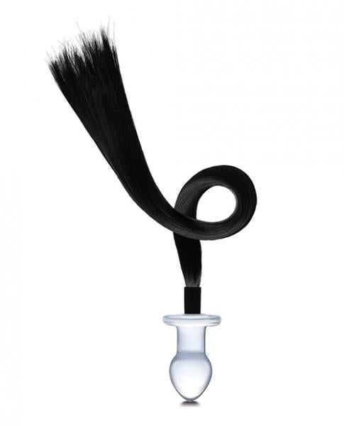 Glas 3'' Horse Tail Glass Butt Plug