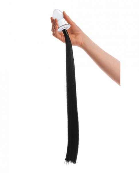 Glas 3'' Horse Tail Glass Butt Plug