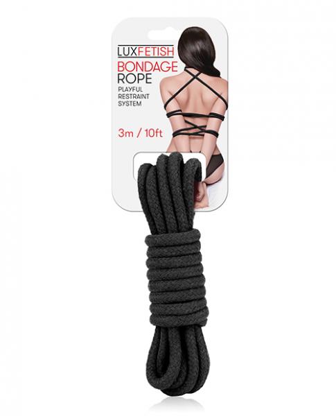 Lux Fetish Bondage Rope Black 10ft