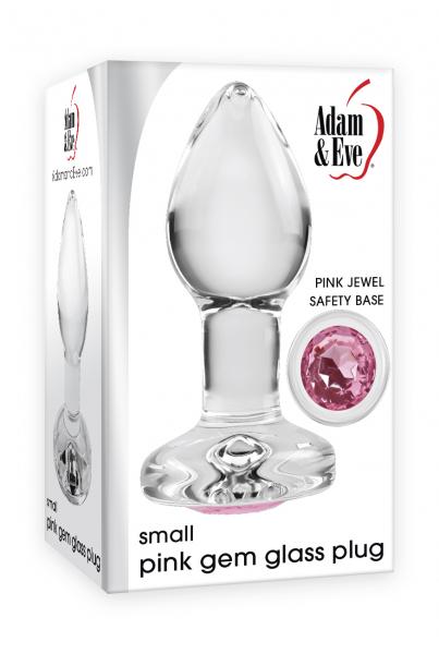 Aande Pink Gem Glass Plug Sm