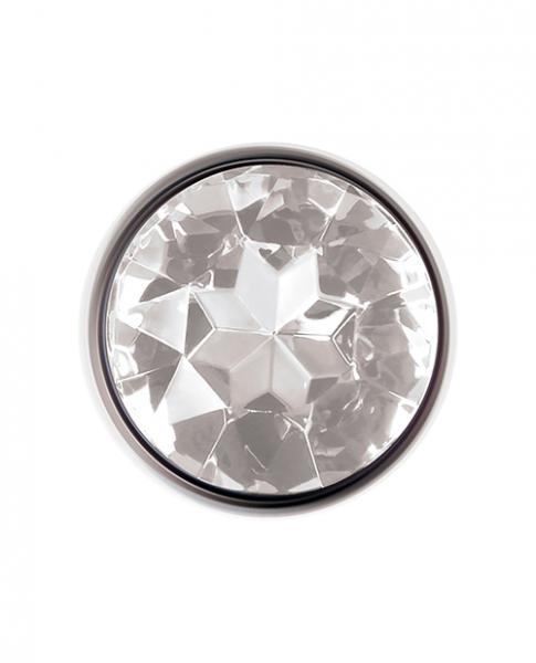 A&E Clear Gem Anal Plug Large