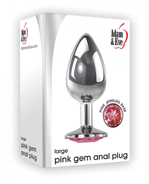 A&E Pink Gem Anal Plug Large