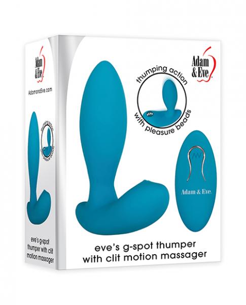 A&e G-spot Thumper With Clit Motion Massager Rechargeable, Remote Control Teal