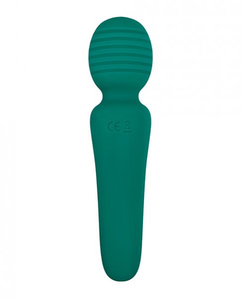 A&e Eve's Petite Private Pleasure Wand Silicon Rechargeable Green
