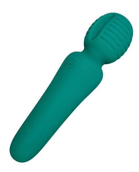 A&e Eve's Petite Private Pleasure Wand Silicon Rechargeable Green