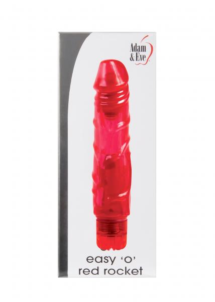Easy O Red Rocket Realistic Vibrating Dildo