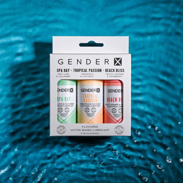 Gender X Flavored Lube Travel 3-pack
