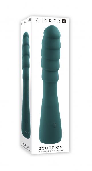Gender X Scorpion Rechargeable Silicone Vibrator Teal
