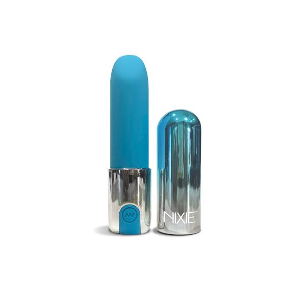 Nixie Smooch Rechargeable Lipstick Vibrator Blue Ombre