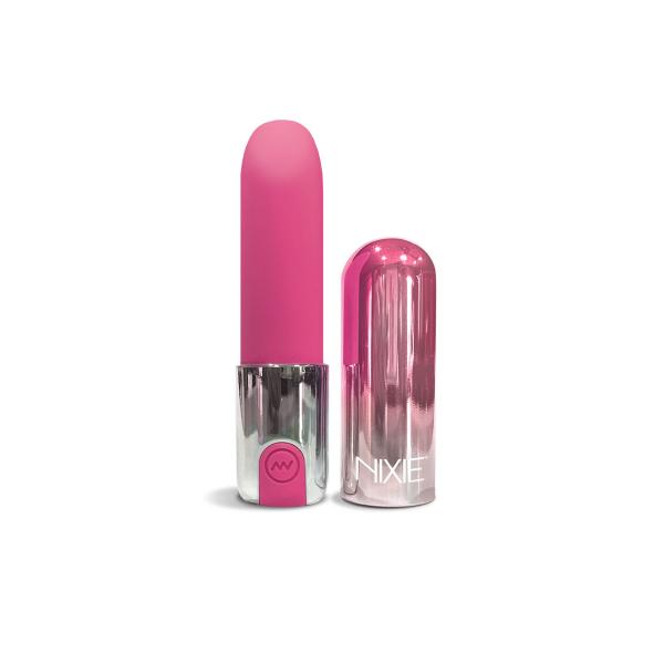 Nixie Smooch Rechargeable Lipstick Bullet Vibrator Pink Ombre