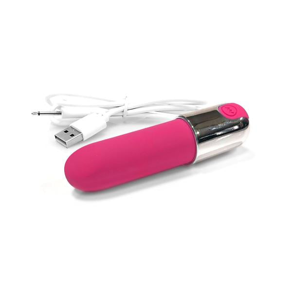 Nixie Smooch Rechargeable Lipstick Bullet Vibrator Pink Ombre
