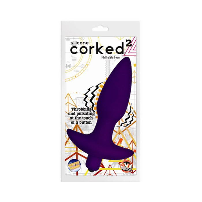 Corked 2 Waterproof Vibrating Small Butt Plug