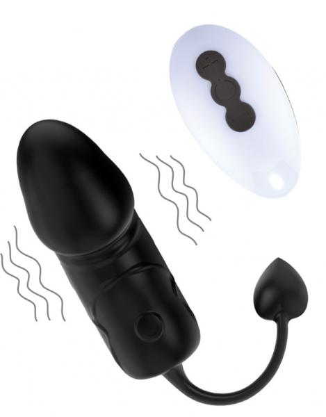 Decadence Cocktailz Vibrating Penis Shape Egg With Warming Element Remote Control Black