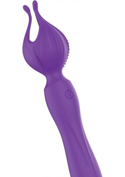 Wet Dreams Clitoral Kiss Flower Petal Silicone Vibrator Purple