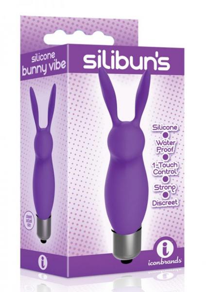 The 9's Silicone Bunny Bullet Purple