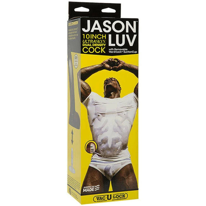 Jason Luv 10 inches Ultraskyn Cock Brown Dildo