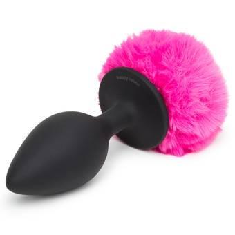 Happy Rabbit Non-vibrating Butt Plug Large Black/pink
