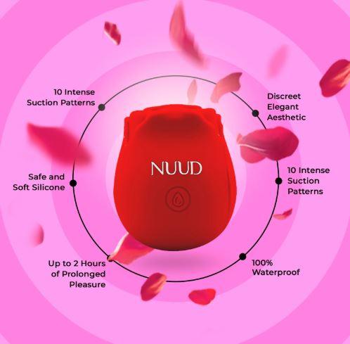 Nuud Rose Pulsing Vibrator