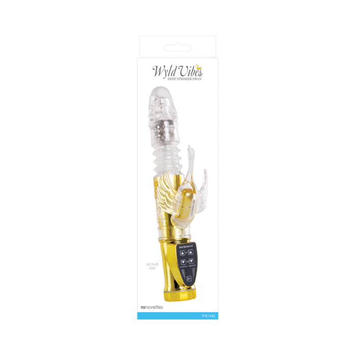 Wyld Vibes Deep Stroker Swan Gold Vibrator