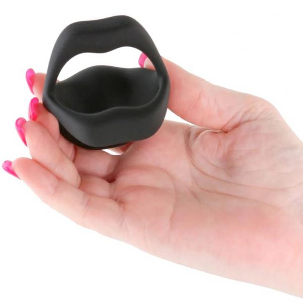 Techno Strobe App-controlled Vibrating Cock Ring Black