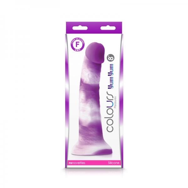 Colours Pleasures Yum Yum 8'' Dildo - Purple