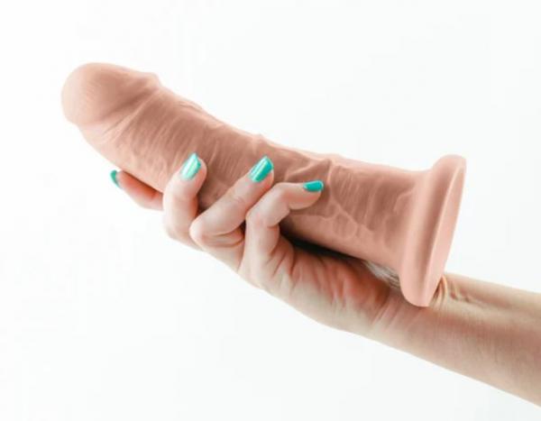 Colours Dual Density Girth 7 In. Dildo Beige