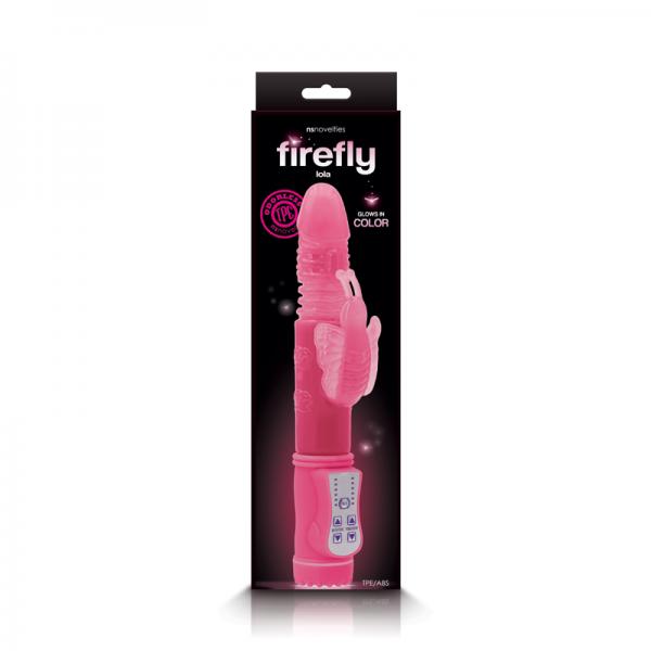 Firefly Lola Thrusting Rabbit Vibrator - Pink