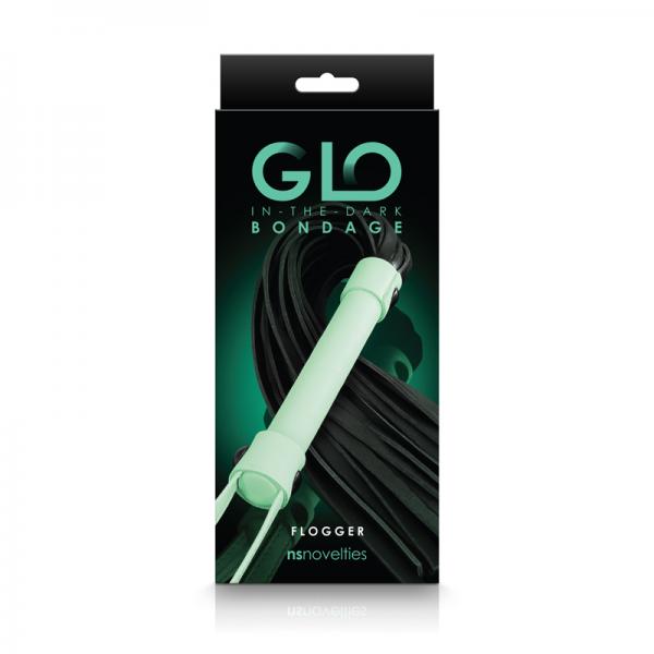 GLO Bondage Flogger Green