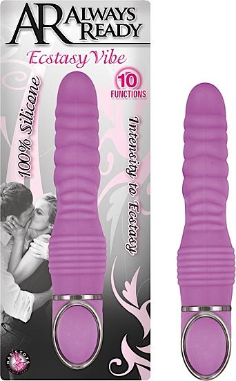 Always Ready Ecstasy 10 function Silicone Vibe - Purple