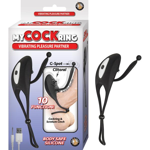 My Cockring Vibrating Pleasure Partner - Black
