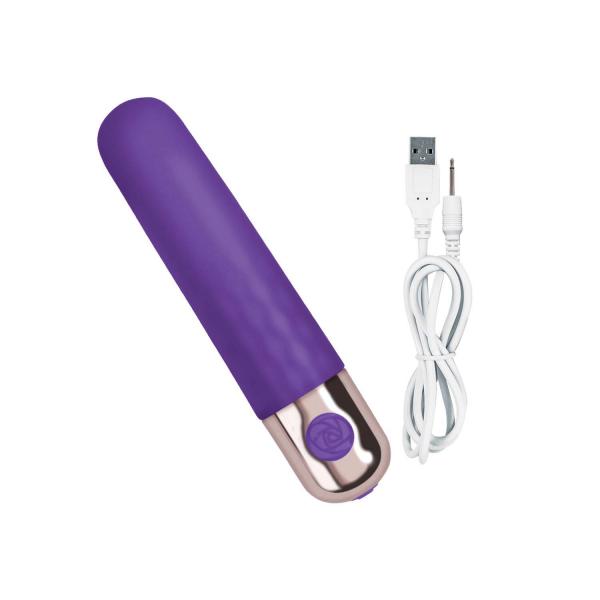 Exciter Travel Vibe Rechargeable Silicone Purple