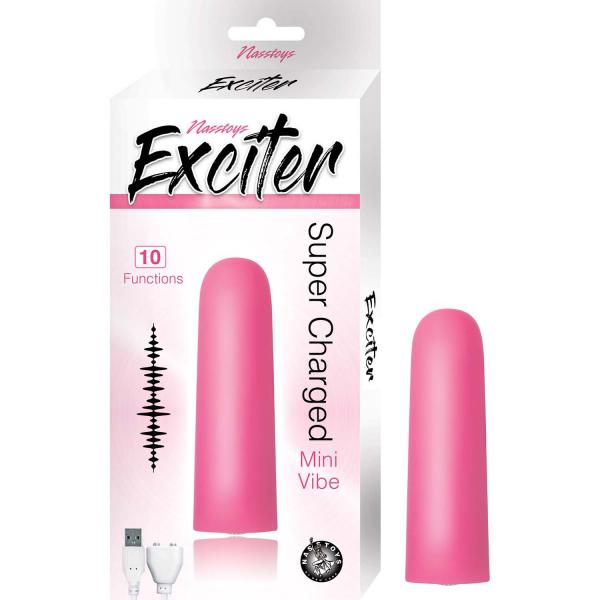 Exciter Mini Vibe Rechargeable Silicone Pink