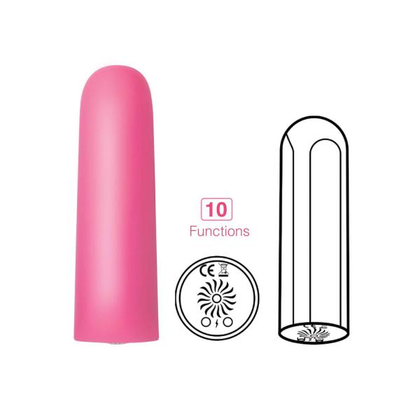 Exciter Mini Vibe Rechargeable Silicone Pink