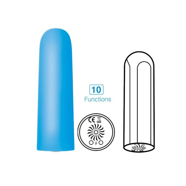 Exciter Mini Vibe Rechargeable Silicone Blue