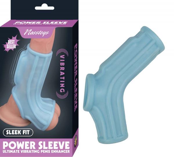 Vibrating Power Sleeve Sleek Fit Blu