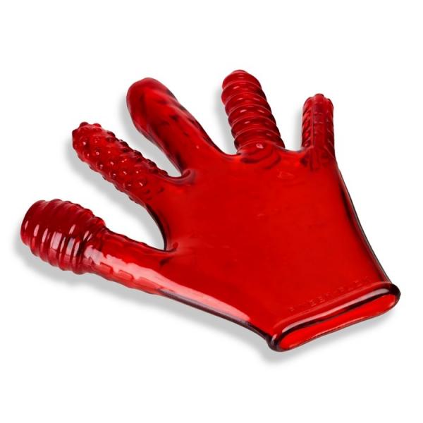 Finger F*ck Textured Glove Red