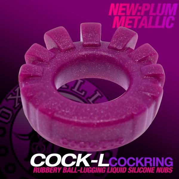 Oxballs Cock-lug Lugged Cockring Silicone Plum