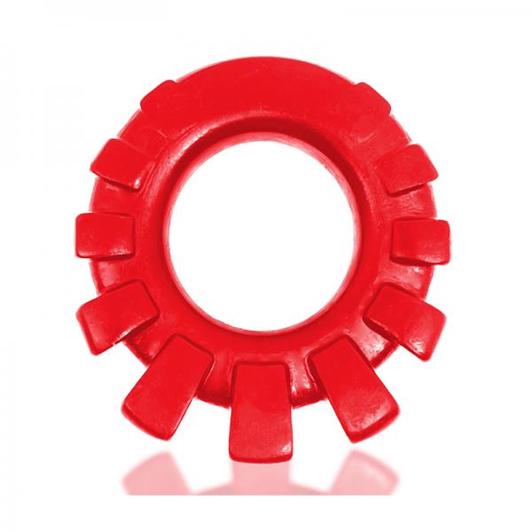 Oxballs Cock-lug Lugged Cockring Silicone Red