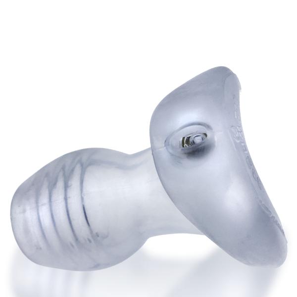 Oxballs Glowhole-1 Buttplug With Led Insert Small Clear Frost