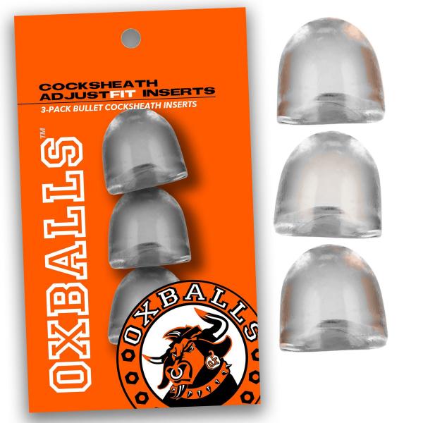 Oxballs Cocksheath Adjustfit Inserts - Pack Of 3 Clear