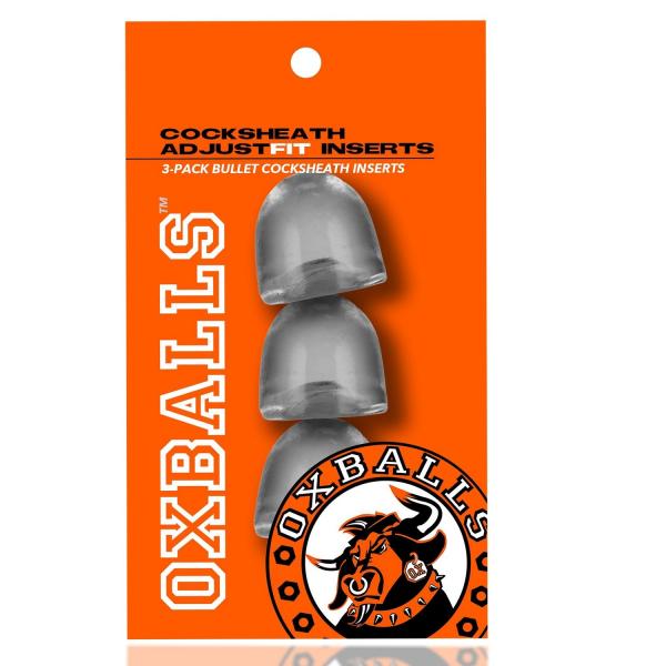 Oxballs Cocksheath Adjustfit Inserts - Pack Of 3 Clear